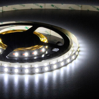 Flexibele LED Strip 5630 CoolWhite 6000K 60leds/mtr IP20 24VDC