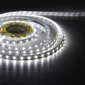 Flexibele LED Strip 5050 CoolWhite 6000K 60leds/mtr IP66 