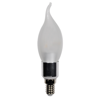 LED Flame Candle 4W (Epistar) WarmWhite 2300K E14 230V AC Frosted