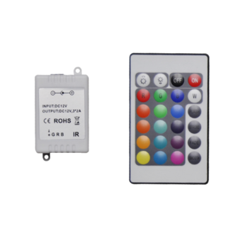 IR RGB Controller incl. 24-key afstandsbediening