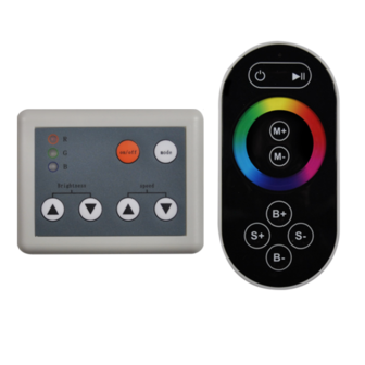 RF RGB Controller incl. touch afstandsbediening zwart