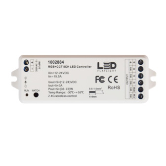 5 channel Wireless Controller RGB+CCT 12/24V