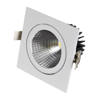 Adjustable 14,3W LED Downlight Square Cut hole: 120mm 