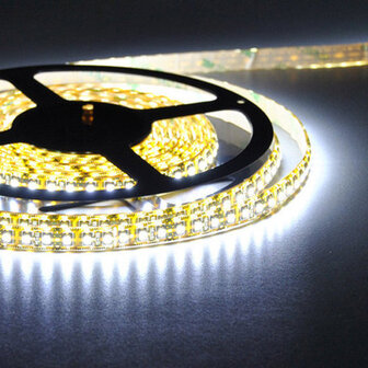 Flexibele LED Strip 3528 CoolWhite 6000K 120LEDs/mtr IP64