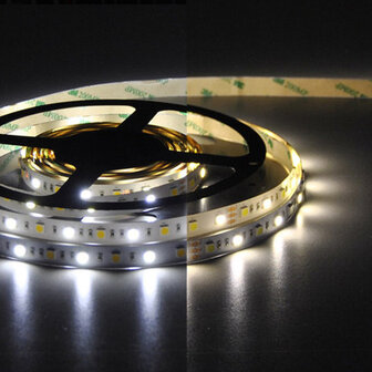 Flexibele LED Strip 5050 CoolWhite + WarmWhite 60leds/mtr IP20 24VDC