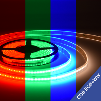 COB LED Strip 560 LED&#039;s/meter RGB+WW IP65