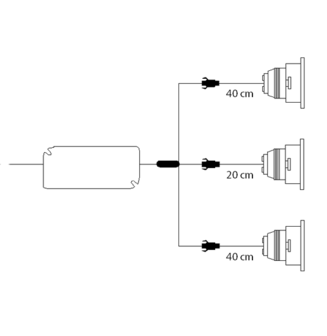 LED Downlight Trios 3 x 3W dimmable 