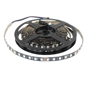 Digitaal RGB LED Strip HR 5m 24V Black PCB