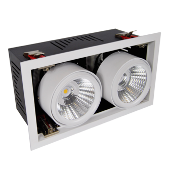 Quadra Recessed spotlight 2 x 24W 3000K 1800Lm