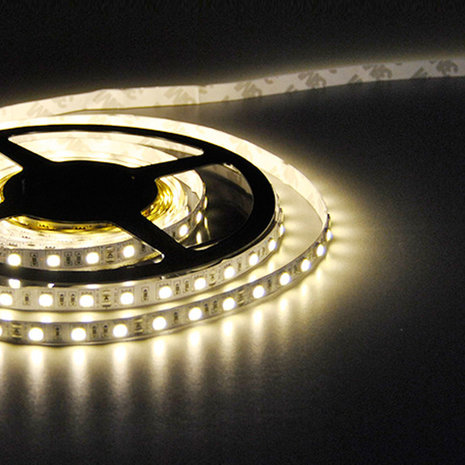 Flexibele LED Strip 5050 WarmWhite 3000K 60leds/mtr IP64