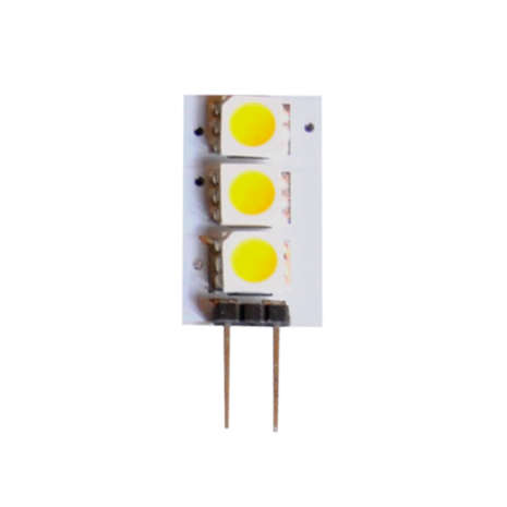 LED Spot G4 3LEDs 0,6W CoolWhite 12V AC/DC