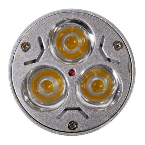 LED Spot 3x1W (Edison) WarmWhite 3000K GU10 230V AC (Dimbaar)
