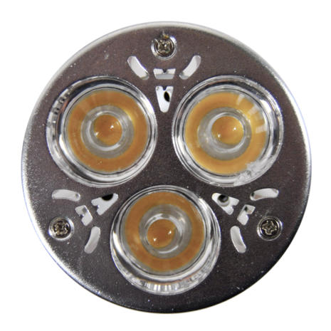 LED Spot 3x2W (Edison) WarmWhite 3000K GU10 230V AC (Dimbaar)