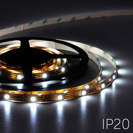 Flexibele LED Strip 5050 CoolWhite 30leds/mtr IP20