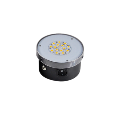 Flat LED Box Round Mono Colour + Adapter