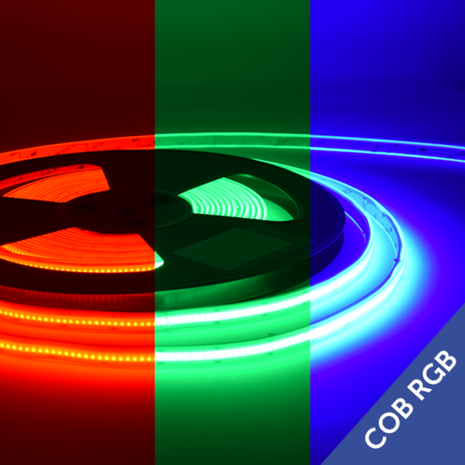 COB LED Strip 768 LED's/meter RGB IP65