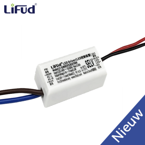 Lifud driver | Constant Current | Compact Non Dimmable | Fixed Current | Slim |  1W, 2W, 3W | 220-240V | 2-4V, 5V-10V | Low PF