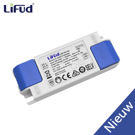 Lifud driver | Constant Current | Compact Non Dimmable | Fixed Current | Basic | Dip switch |  6W, 7W, 8W, 9W | 220-240V | 8-11V, 14-24V, 25-36V, 25-42V | Low PF