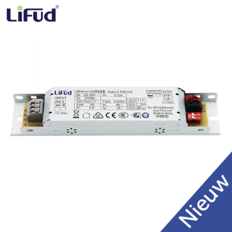 Lifud driver | Constant Current | Linear Non Dimmable | Fixed High Voltage Output/ Multi version Dip switch | 23-40W | 220-240V | 58-114V 