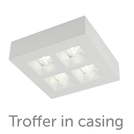 Troffer panel 15W 3000K 120LM/W 193 x 193mm