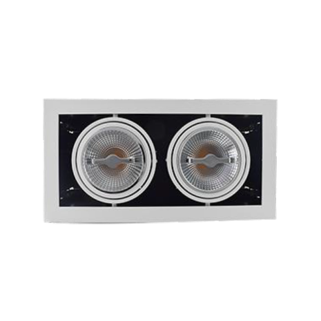 Cardanische spot Kiari 15W or 2x15W 650lm 2000K~2900K Dim to Warm