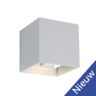 Wall-Light-|-Box-|2x3W-|-90Lm-W-|-3000K-|-White
